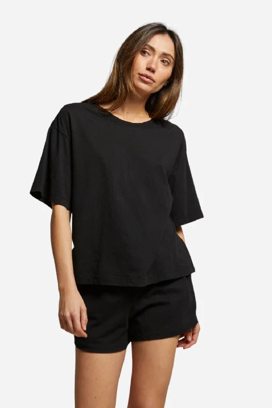 Perfect White Tee Gloria Boxy Tee in True Black