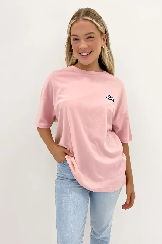 Offset Graffiti Relaxed Tee Washed Pink